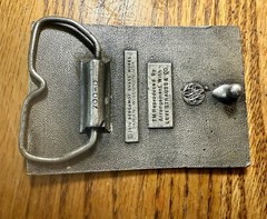 4 Vintage Belt Buckle Levi Strauss & Co Original Riveted Clothing Brass Tone USA