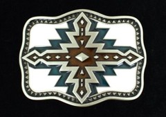 NOCONA DECORATIVE SOUTHWESTERN BELT BUCKLE