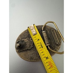 Vintage 1986 B.A.S.S. Member Belt Buckle Great American Buckle Co Fishing Brass