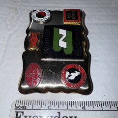 Burlington Northern NPRR Train Railroad BN Frisco Railway Vtg Belt Buckle
