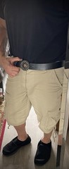 Handmade Round Cross Belt Buckle Gothic Rock Metal Darren McNeese