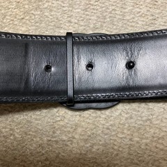 GUCCI Pre-Owned Belt Logo Mark Black Men&rsquo;S Leather
