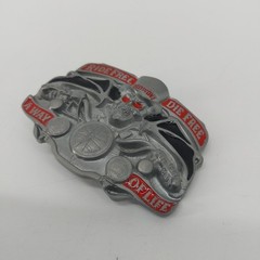 Ride Free Die Free A Way of Life Howdy Biker Belt Buckle Skull