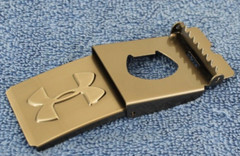 UNDER ARMOUR GRIP AUTO LOCK BELT BUCKLE CLOTH AND CANVAS BELTS 1.5&Prime; BRUSHED NICK