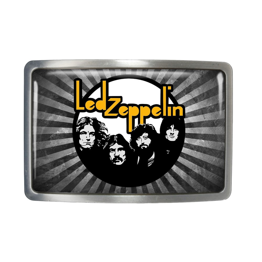 Led Zeppelin Belt Buckle – Classic Rock Band Music Rectangle Belt Buckle – 677