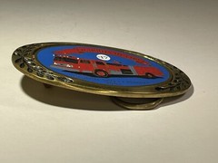 VTG Heritage Chariots of Fire 1983 General Safety Pumper No 17 Brass Belt Buckle