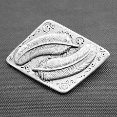 Springs belt buckle, belt buckle-interchangeable buckle old silver