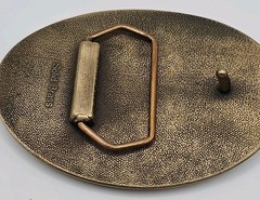 Mullen Trucking LTD Solid Brass Belt Buckle Canada & United States USA Flags