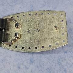 Vintage LONGHORN STEER BULL belt buckle CHROME metal OVERSIZED longhorn WESTERN