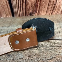 Genuine Cincelado Handtooled Leather Western Belt with Removable Buckle – Honey