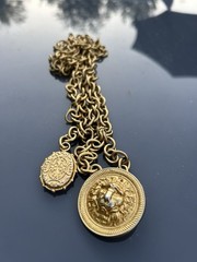 Andrew Spingarn Belt/necklace lion head RARE Wow