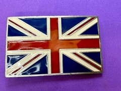 Great Britain Union Flag British Jack United Kingdom G.A.P. Pewter Belt Buckle
