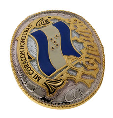 Honduras Flag Belt Buckle Hondurans Country National Father Mother Day Gift OVAL
