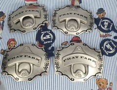 NEW Phat Farm Silver Metal Bottle Opener / Belt Buckle Deadstock Retro Y2K