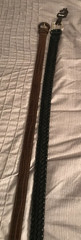 Dexter Womens Leather Belts -Lot of 2 – One Black One Brown Size M
