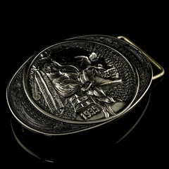 German silver buckle Indian chief skull, Liberty 1935 coin, Chief, Indian head