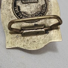 Belt Buckle – 1980 Twin City Federal #LE-1894 « Minnesota Voyageur » brass