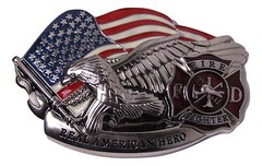 Fire Fighter Department Hero Belt Buckle (4×3 inches)