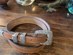 Douglas Magnus James Reid Style Sterling Silver Belt Buckle 33-35-1.25”🐂✅