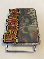 Zombies! Enamelled Belt Buckle for 1.75&Prime; Belt. 3.6&Prime; x 2.75&Prime; Front