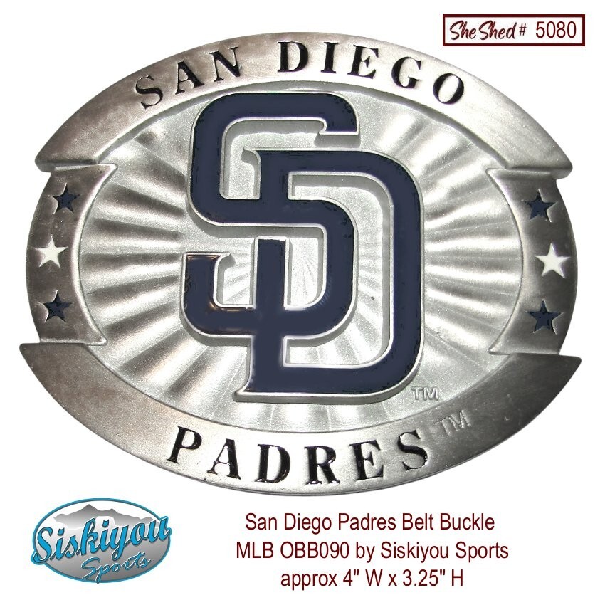 San Diego Padres 2006 MLB Belt Buckle Siskiyou OBB090 Oversized Enamel VGC