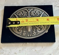 Montana Silversmiths Yellowstone Y Longhorn Skull Belt Buckle Attitude Buckles