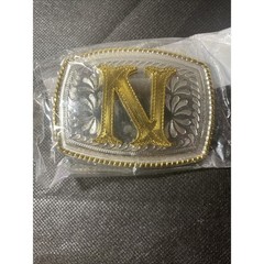 WESTERN STYLE INITIAL “N“ Belt Buckle MONOGRAM LETTERS NEW