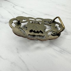 Rhinestone Studded Floral Flower Belt Buckle