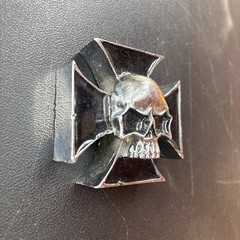 IRON CROSS/SKULL maltese cross chopper motorcycle outlaw biker Paperweight??