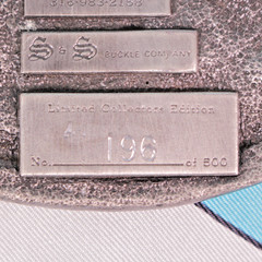 VTG 80s Harder Ag Products Peabody Kansas Commemorative Belt Buckle 1985