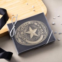 KDG Western Cowboy Belt Buckles Men Vintage One Size, 3-bronze Texas Star