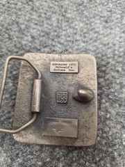 VINTAGE VTG Pewter 1975 MCDONALD&rsquo;S HAMBURGER UNIVERSITY HU BELT BUCKLE