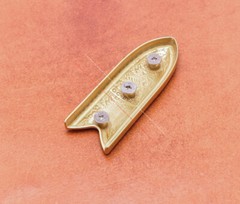 25MM Brass Plated Vintage Flower Leathercraft Belt Buckle Set Fit 1 Inch Strap