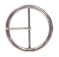 2 3/4&Prime; (70 mm) Single Prong Round Circle Center Bar Belt Buckle
