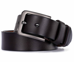 Men&rsquo;s Leather Belt Vintage Mens Waistband Needle Buckle Belt Retro