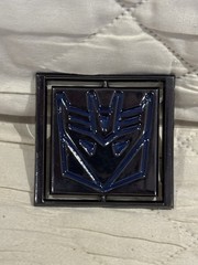 TRANSFORMERS AUTOBOT DECEPTICON REVERSIBLE METAL BELT BUCKLE VTG SHIPS FREE