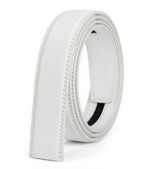Nelbons Men&rsquo;s Ratchet Belt Strap Only 35mm 1 130CM/UP TO Waist:44&Prime;, White