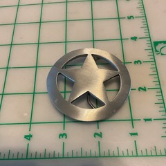 Lot of 4belt buckles brass pewter Star. Brass Eagle and others
