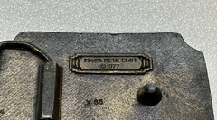 1977 I »LL GIVE UP MY GUN WHEN THEY PRY IT FROM Belt Buckle Indiana Metal Craft