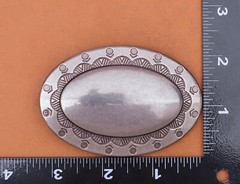 Western Heavy Duty Casual Oval Huge Metal DIY Leather Belt Buckle Fit 40mm Strap
