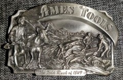 Vintage Gold Rush of 1849 Ames Tools 1985 Siskiyou Buckle Co. Ltd Ed. Pewter