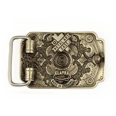 German silver belt buckle Sun, Ornamental, Ukrainian traditional cross amulet