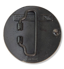 Vintage Advanced Cast Bronze Belt Buckle Albuquerque New Mexico Mid Century