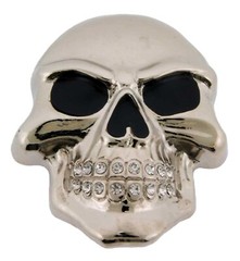 Skull Flaming Blinged Metal Belt Buckle Mens Halloween Party Costume Gift