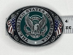 The United States of America Belt Buckle Metal
