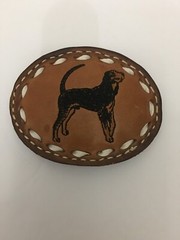 Leather Belt Buckle Dog Unbranded English Welsh Terrier Dog Lover Belt Buckle