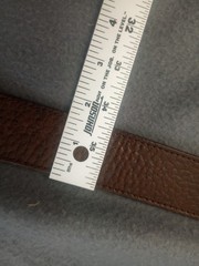 Unbranded Brown Pebble Genuine Leather Belt Nickel Free Buckle Size 36 Quality
