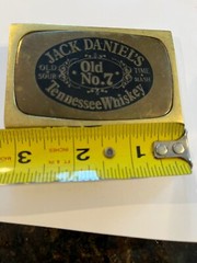 Jack Daniels Old No. 7 Tennessee Whiskey Solid Brass Belt Buckle