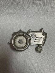 2004 Silver Star Tractor Belt Buckle with Moving Wheel