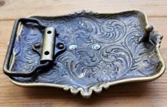 NEW 3-D HORSE HEAD BRONZE ANIMAL RODEO COWBOY WESTERN BELT BUCKLE
